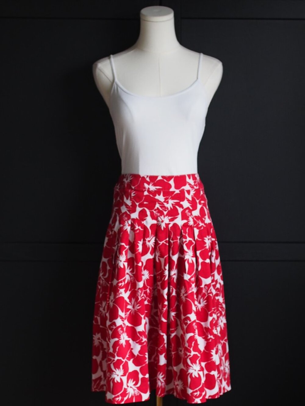 Talbots | Pleated Floral Midi Skirt